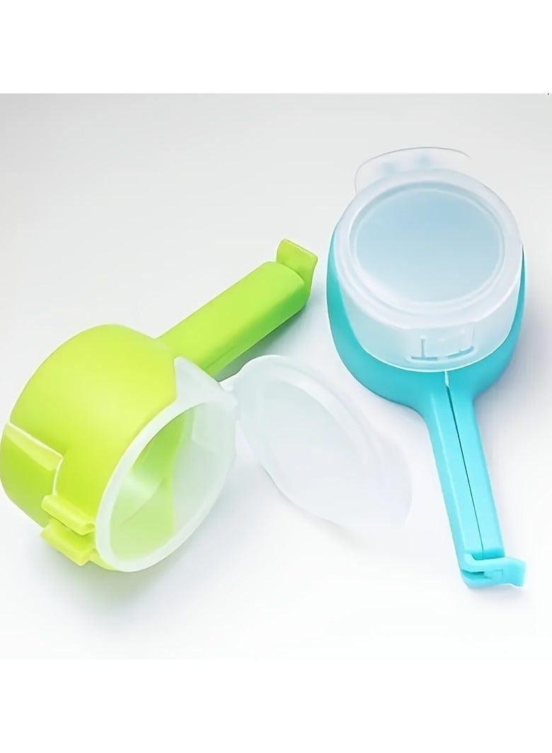 Versatile Food Sealing Clip with Pour Spout - Leak-Proof, Washable Plastic Bag Closure for Snacks  Tea Food (Random Color)  - Image 5
