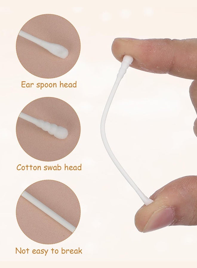 Sweet Life 400Pcs Baby Cotton Swabs, Paper Sticks Cotton Buds for Baby Ear Nose Clean - Image 5