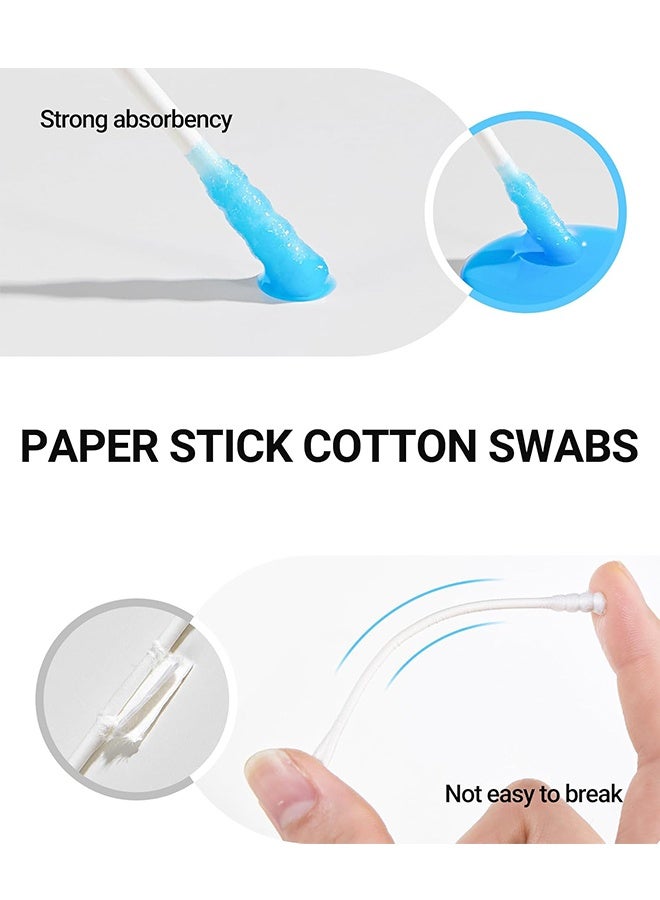 Sweet Life 400Pcs Baby Cotton Swabs, Paper Sticks Cotton Buds for Baby Ear Nose Clean - Image 4