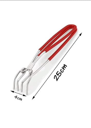 Puthak Unequetrend Stainless Steel Pakkad Rubber Grip Hot Utensils Holder or Gripper (Pack of 1) 25 cm Utility Pakkad (Pack of 1) - Image 4