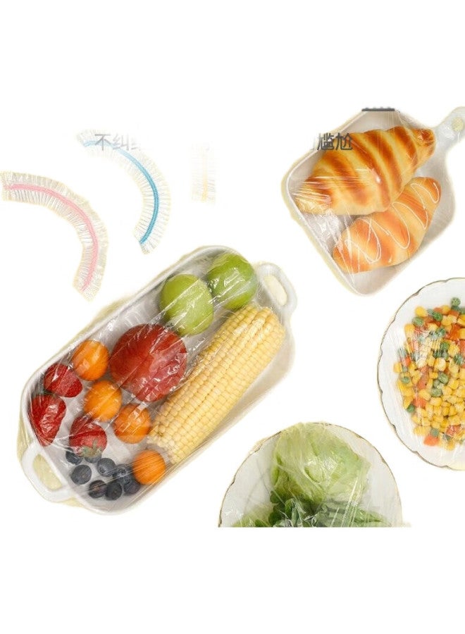 Yekee Hellokitty Colorful Disposable Food Covers, Anti-Flavor Transfer, Universal Striped Style, 100 Pieces, K-8168 - Image 3