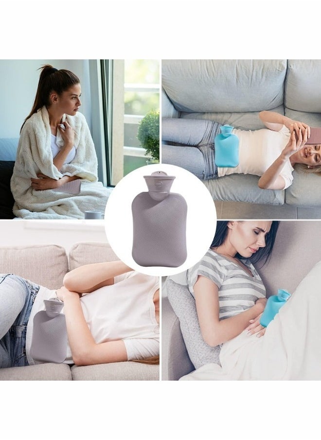 Generic 500ml Hot Water Bottle Without Cap, Bedside Bottle for Adults and Kids, Pain Relief Back Pain Menstrual Pain Neck Shoulder Pain Relief  - Image 5