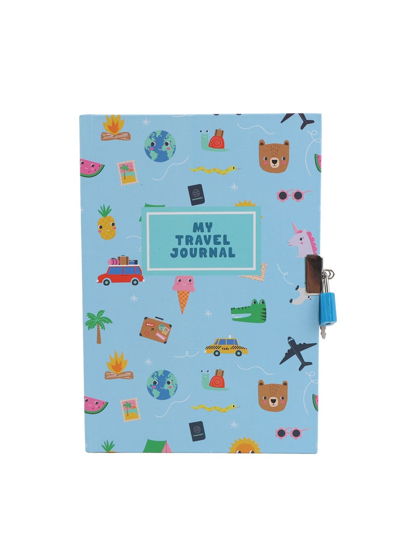 Midi Kids Travel Journal A5 Hardback with Lock - Image 3