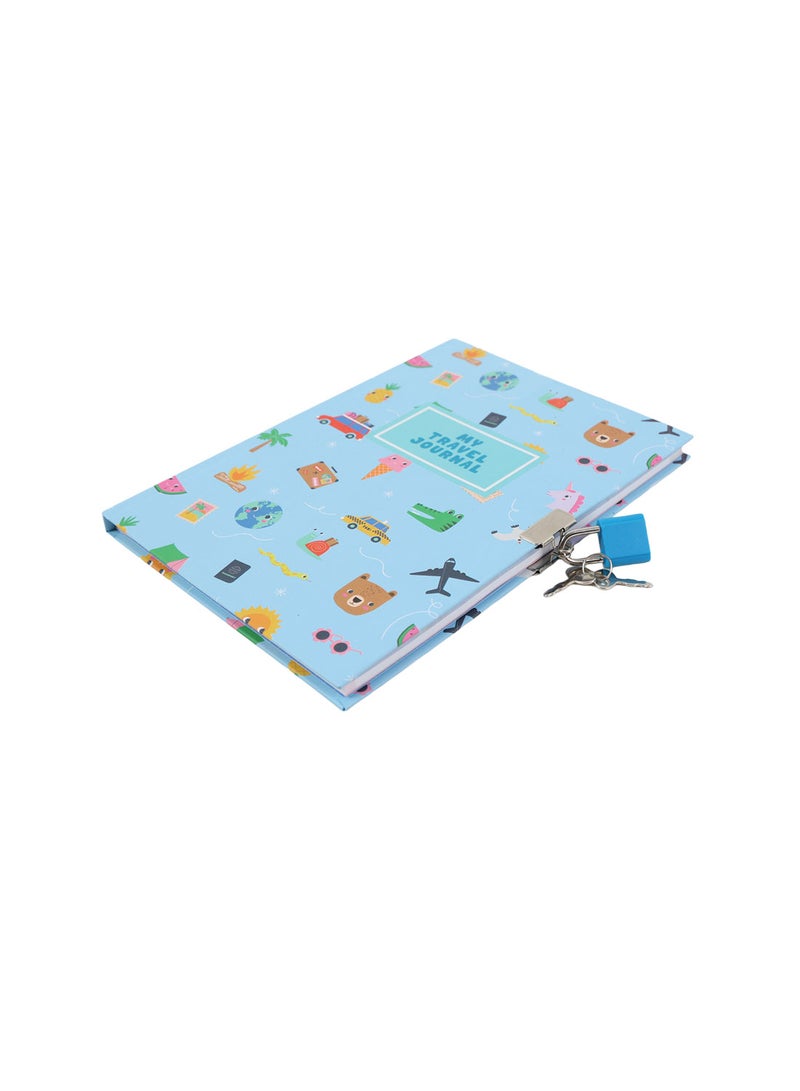 Midi Kids Travel Journal A5 Hardback with Lock - Image 4