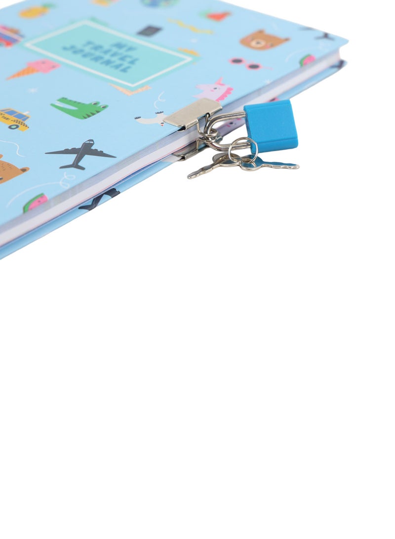 Midi Kids Travel Journal A5 Hardback with Lock - Image 5