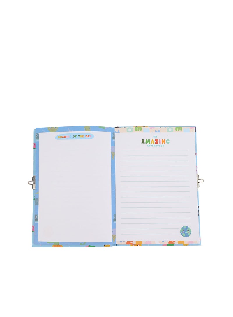 Midi Kids Travel Journal A5 Hardback with Lock - Image 2