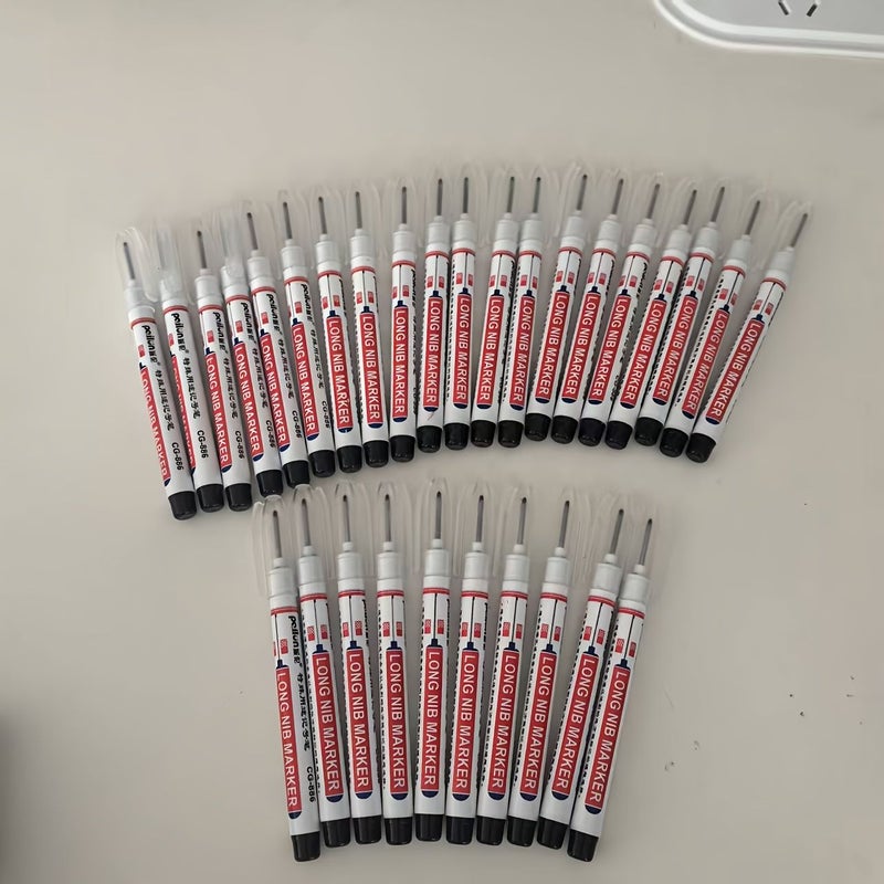 11 Pieces Multi Surface Deep Hole Marker Pens Long Tip No Bleed Ink - Image 4