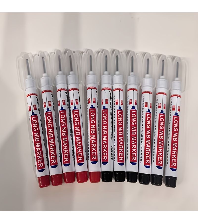 11 Pieces Multi Surface Deep Hole Marker Pens Long Tip No Bleed Ink - Image 3