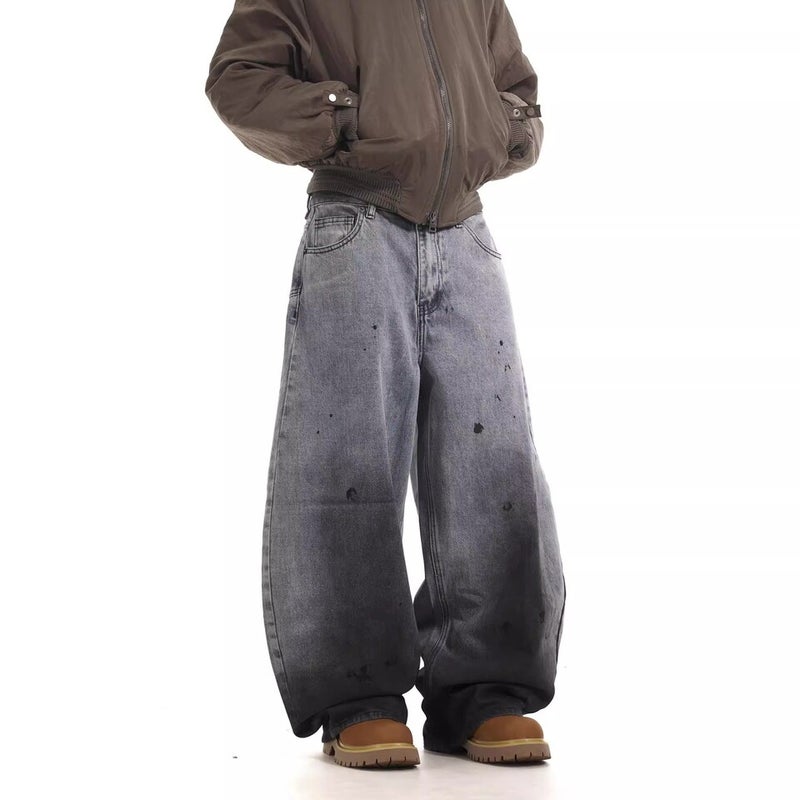 Unisex Classic Denim Jeans Loose Fit Daily Outdoor Wear - Image 2