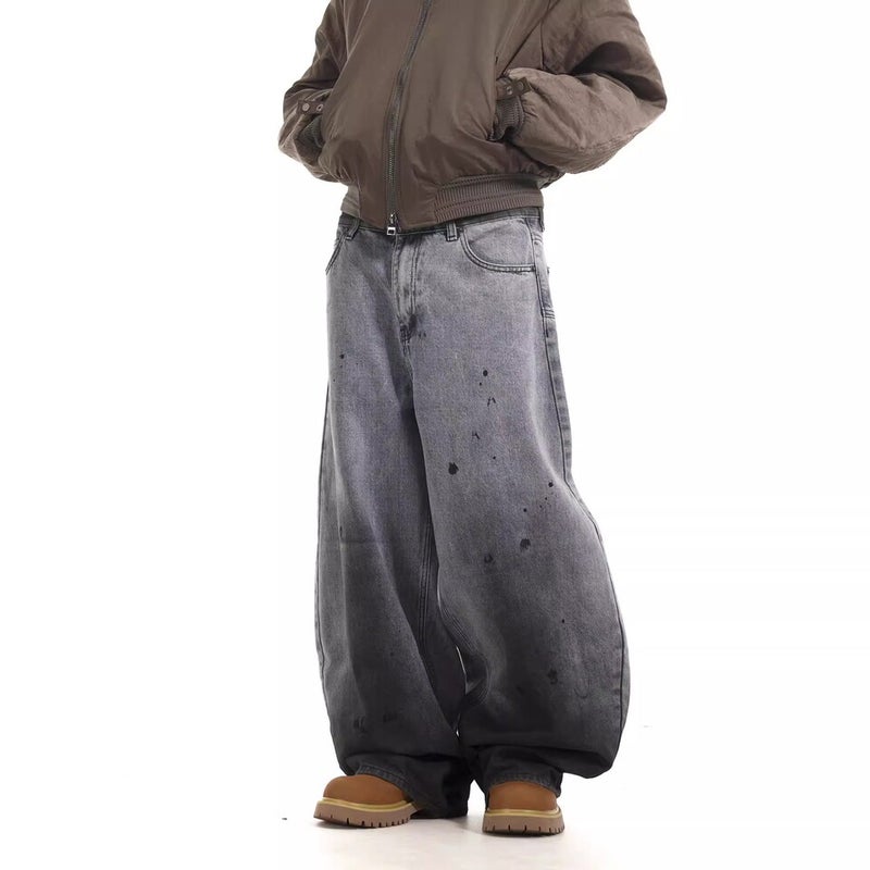 Unisex Classic Denim Jeans Loose Fit Daily Outdoor Wear - Image 3