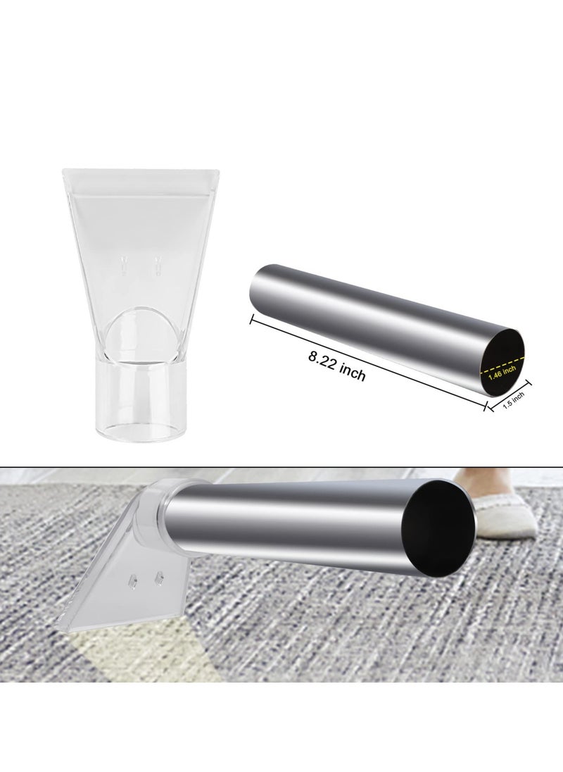 SYOSI - Vac Extractor Attachment, Carpet Vac Extractor Attachment Tool with Clear Head, Turn Wet-Dry Vac into an Extractor for Cleaning Carpet Car Upholstery - Image 1