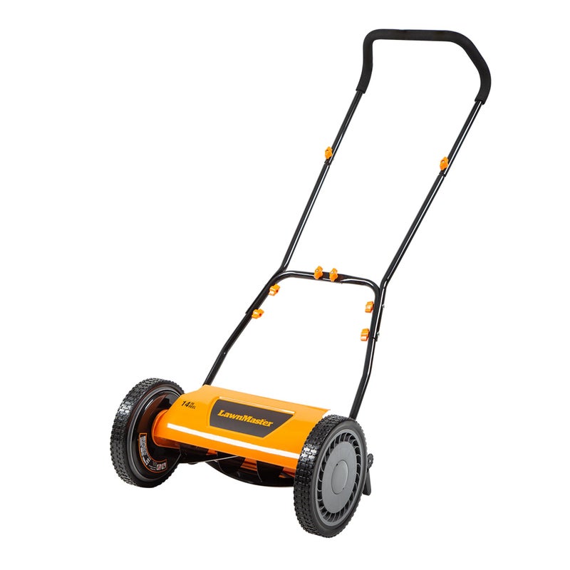 LawnMaster LMRM1401 Push Reel Lawn Mower 14-Inch 5-Blade - Image 1