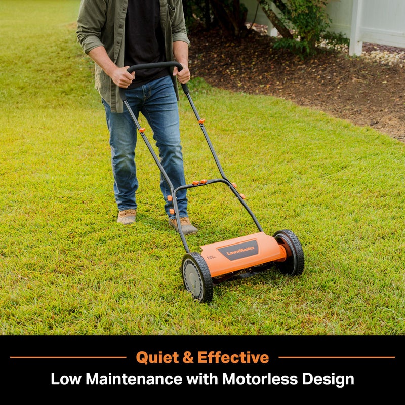 LawnMaster LMRM1401 Push Reel Lawn Mower 14-Inch 5-Blade - Image 5