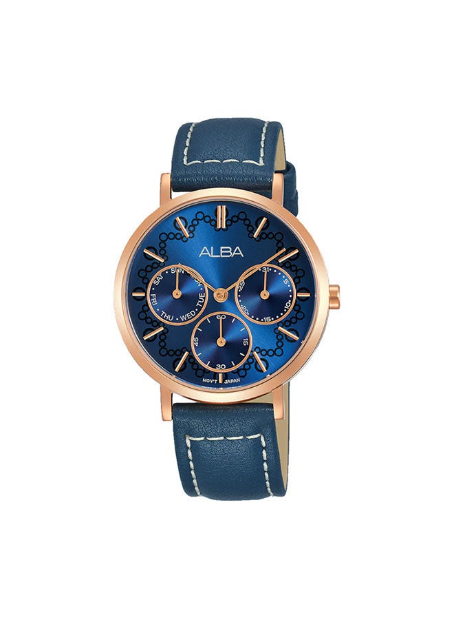 Alba Leather Chronograph Watch AP6600X - Image 1