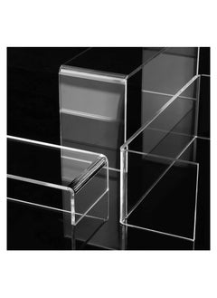 Eworld 6 Pack clear Acrylic Display Riser for jewelry and Decorative stuff  - Image 3