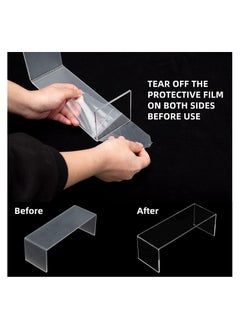 Eworld 6 Pack clear Acrylic Display Riser for jewelry and Decorative stuff  - Image 5