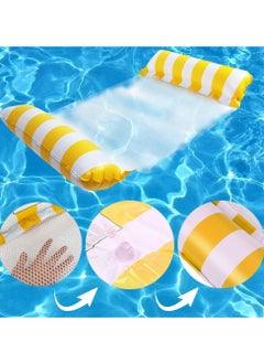 KYD Inflatable Swimming Pool PVC Float Lounge with Air Pump Multi-Purpose Water Hammock, Mesh Lounge Chair, Drifter, Saddle Portable Sunbathing Pool Accessories  - Image 5