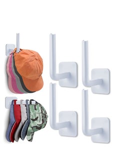 Y&D 12 Pcs Hat Rack for Wall Organizer, Multi-Function Storage Organizer Hanger, Baseball Caps Closet Door Bedroom Bathroom Laundry(White)  - Image 1