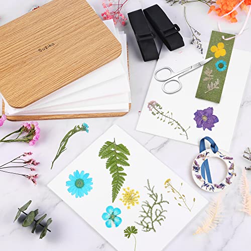Suziko Professional Flower Press Kit 6 Layers 6.3 x 8.3 inch, Flower Pressing Kit for Adults Kids, Leaf Press,Great Gift for Any Occasion - Image 4