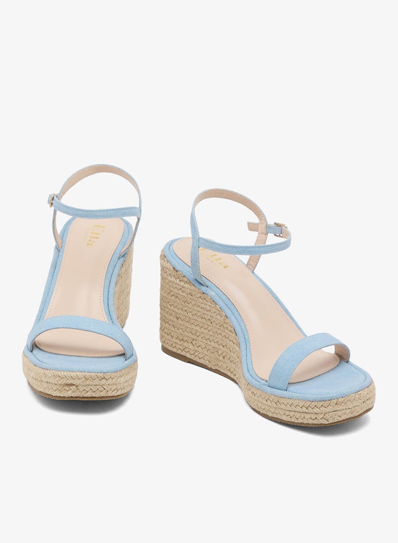ELLA Ladies High Heel Wedge Sandal - Image 4