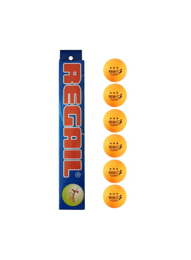REGAIL Professional ABS Table Tennis Balls 6-Pack | Tournament-Grade Bounce & Wind-Resistant Design | Indoor/Outdoor Dual Use | Portable Divided Container | For Solo Practice or Travel Backups - Image 2