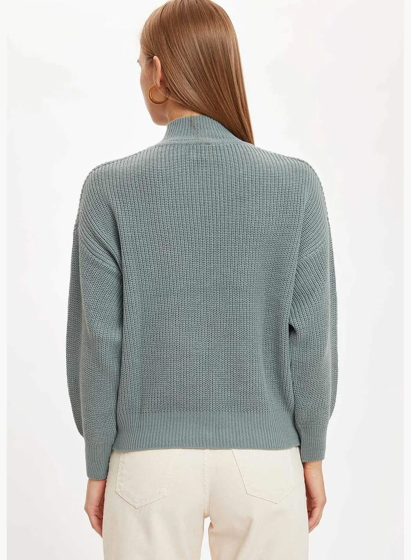 DeFacto Woman Tricot Regular Fit Crew Neck Pullover