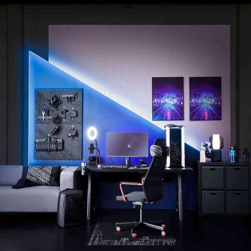Baitique LED Ring Light with Adjustable Phone Holder, Black - Image 4
