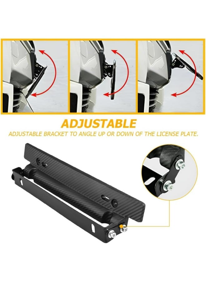 CMGTYYD Carbon Fiber License Plate Frame, Black Car Tag Holder with Rust-Proof Hardware, Premium Auto License Plate Protector, Front License Plate Cover for Most Vehicles - Image 5