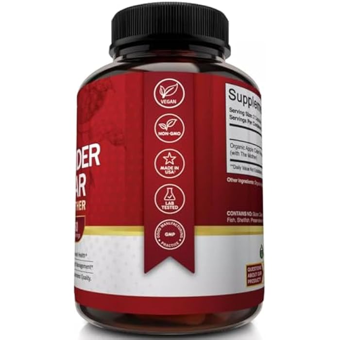 NutriFlair Apple Cider Vinegar Capsules with The Mother - 120 Vegan ACV Pills - Best Supplement for Healthy Weight Loss, Diet, Keto, Digestion, Detox, Immune - Powerful Cleanser & Appetite Suppressant Non-GMO - Image 5