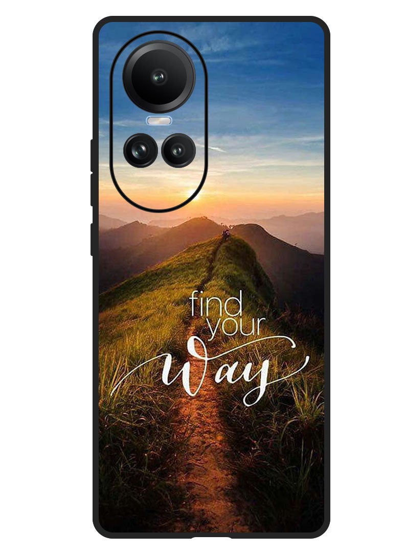 Theodor Protective Case Anti Scratch Shock Proof Bumper Cover For Oppo Reno 10/10 Pro Find Your Way - Image 1