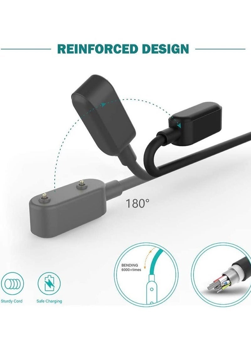 Charger Compatible with Huawei Watch Fit Mini, Honor Band 6, Huawei Band 6 7, Huawei 4X, Honor Watch ES - Magnetic USB Charging Cable 3.3ft 100cm - Smartwatch Accessories - Black  - Image 2