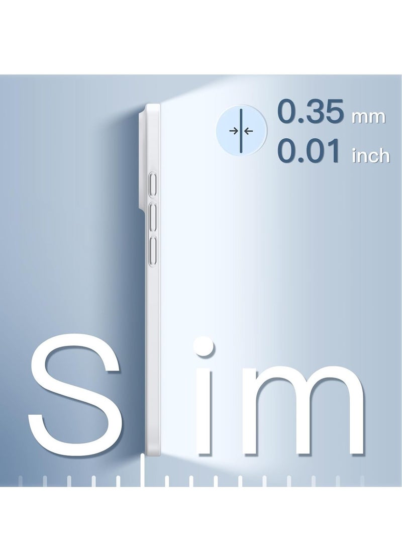 JAJEEK Ultra Slim Matte White Case for iPhone 16 (6.1 Inch) – Lightweight, Minimalist Design with Full Camera Lens Protection - Image 3