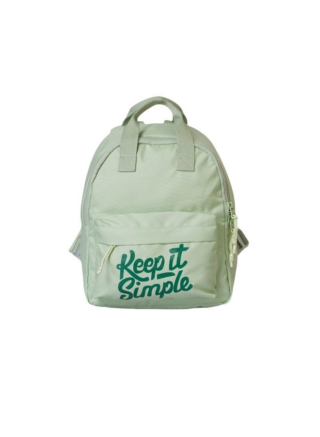 QIPS Keep It Simple 11-Inch Stylish & Trendy Mini Backpack for Travel, College & Daily Use | Compact & Durable Bag for Girls & Women - Saga Green - Image 1