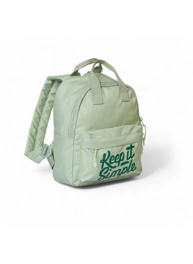 QIPS Keep It Simple 11-Inch Stylish & Trendy Mini Backpack for Travel, College & Daily Use | Compact & Durable Bag for Girls & Women - Saga Green - Image 4