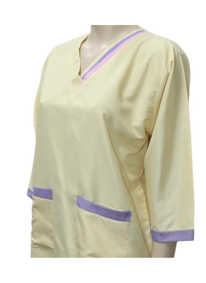 1home - Housemaid Uniform Maid Nanny Scrub Suit 4 piece set - Image 1