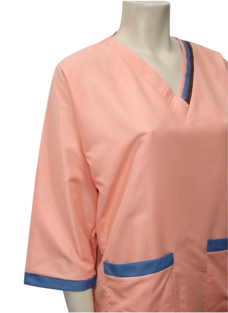 1home - Housemaid Uniform Maid Nanny Scrub Suit 4 piece set - Image 1