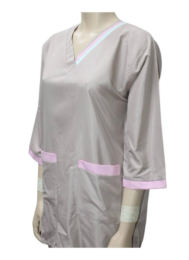 1home - Housemaid Uniform Maid Nanny Scrub Suit 4 piece set - Image 1