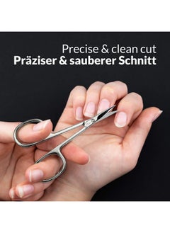 marQus Solingen Cuticle Scissors Germany Curved Blade Scissors Germany Pedicure Beauty Grooming Kit For Eyebrow Eyelash Dry Skin Nail Sicssors  - Image 4