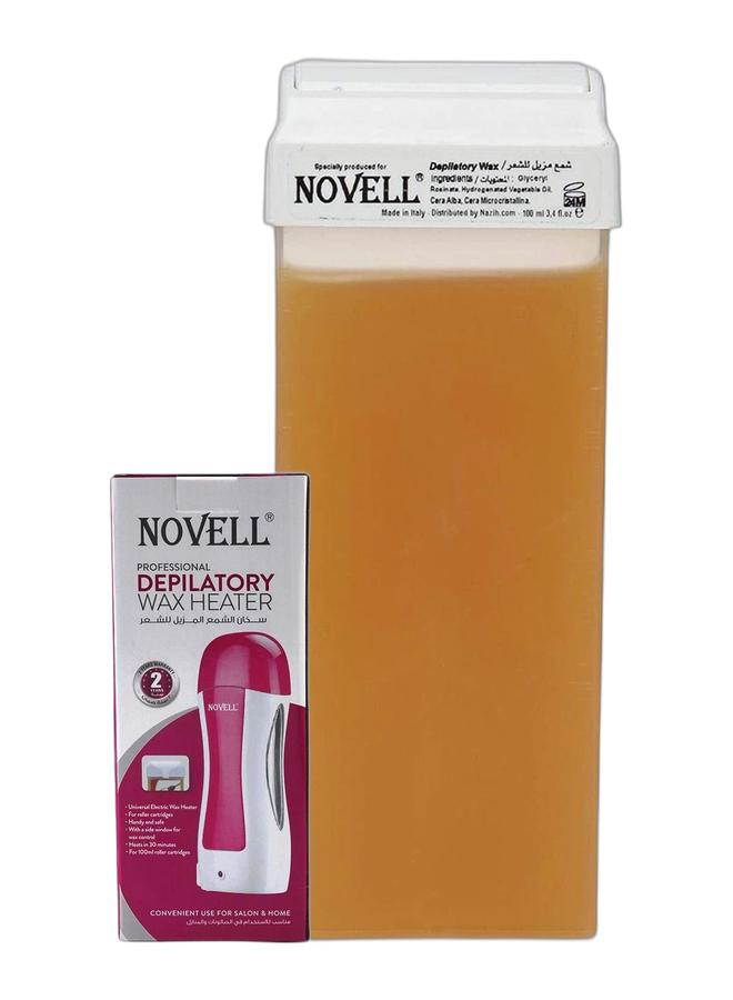 Novell Professional depilatory Wax Heater & Novell Wax Refil Honey 100 Ml Bundle - Image 1
