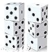 Tinlade 6 Pcs Dice Boxes 11 in Jumbo Vegas Casino Theme Party Decoration Big Vegas Decor Giant Table Top Cardboard Dice Casino Game Nights Prom Birthday Homies Party Supply PropsWhite - Image 2