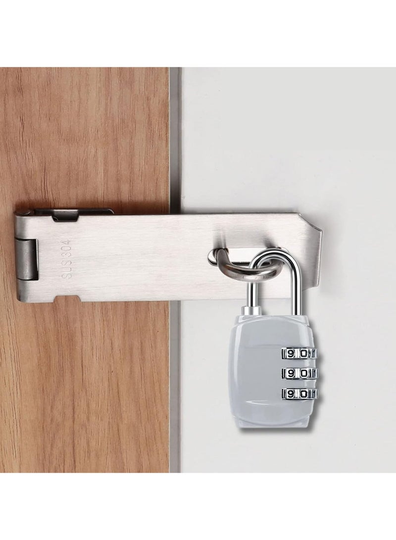 4 Pcs Luggage Locks Combination Padlocks, 3 Digit Combination Padlock Codes with Alloy Body Mini Small Combination Lock Trolley Luggage Padlock Gym Lockers Travel Bag Suit Case Bike Locks - Image 4