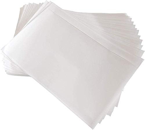 FungLam 200 Pack 7.5" x 5.5" Clear Self-Adhesive Top Loading Packing List/Shipping Label Envelopes Pouches - Image 2