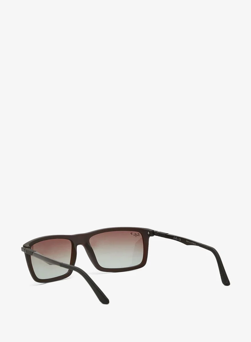 selfie Selfie Polarized Black Rectangular Sunglasses, SE4214-005
