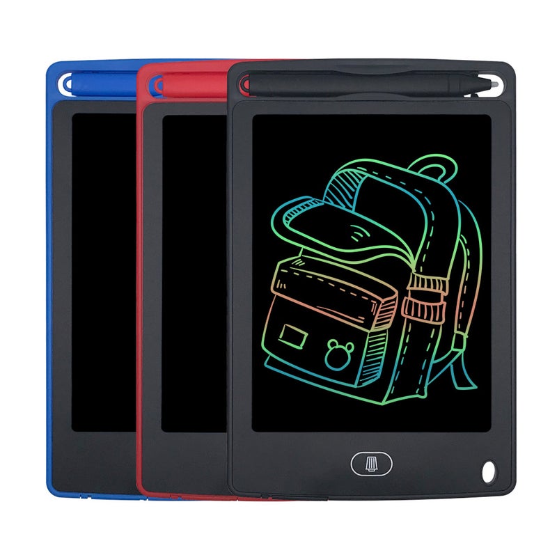 لوحة رسم LCD بحجم 8.5 بوصة للكتابة اليدوية للأطفال، لوحة رسم رقمية قابلة للمسح، شاشة مسح بنقرة واحدة - Image 1
