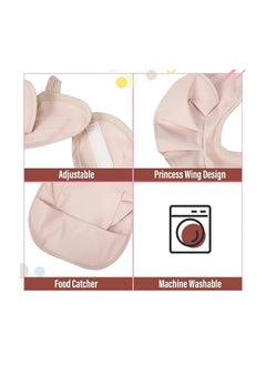 General 3 Pieces Baby Bibs, Silicone Baby Bibs, Washable Toddler Bibs, Soft Feeding Bibs with Food Collector, Suitable for Baby Eating, Travelling, Home  - Image 5