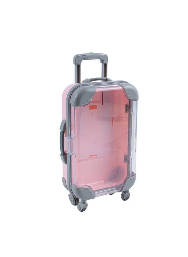 AUEAR 1 Pack False Eyelashes Box Suitcase Packaging Box Pink Mini Trolley Suitcase Candy Box For Lashes And Candy - Image 1