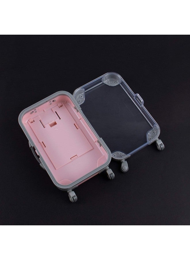 AUEAR 1 Pack False Eyelashes Box Suitcase Packaging Box Pink Mini Trolley Suitcase Candy Box For Lashes And Candy - Image 3