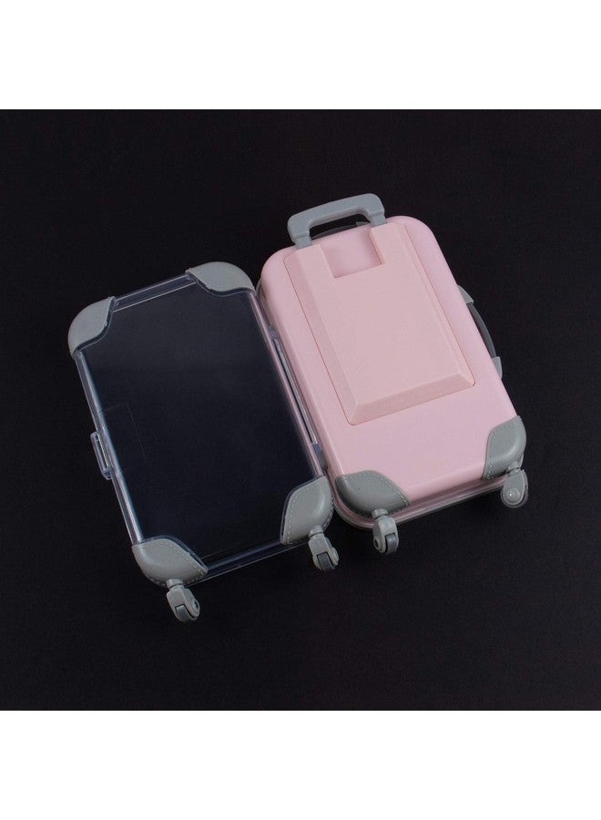 AUEAR 1 Pack False Eyelashes Box Suitcase Packaging Box Pink Mini Trolley Suitcase Candy Box For Lashes And Candy - Image 4