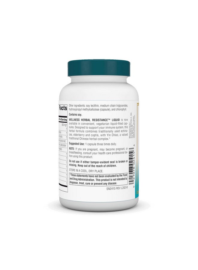 Source Naturals Wellness Herbal Resistance - Echinacea, Coptis & Yin Chiao Immune Support* - 120 Capsules - Image 3
