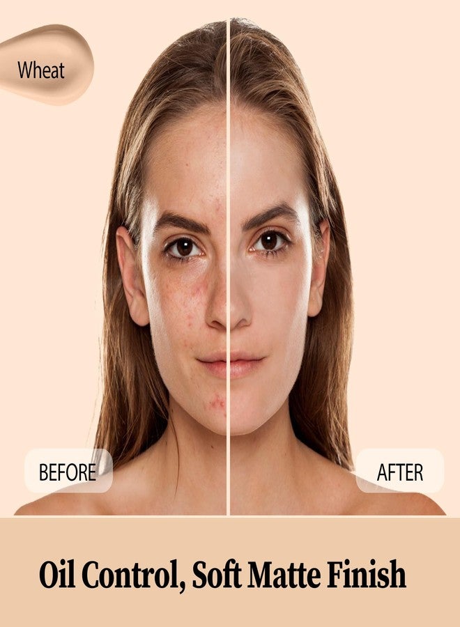 إف في كريم أساس سائل مطفي من إف في، تغطية كاملة وخالي من الزيوت، تركيبة مرطبة، كريم أساس يدوم طويلاً لجميع أنواع البشرة (قمح، 1.05 أونصة سائلة) - Image 2